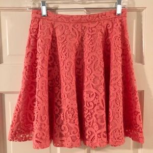 Pink Lace Skirt